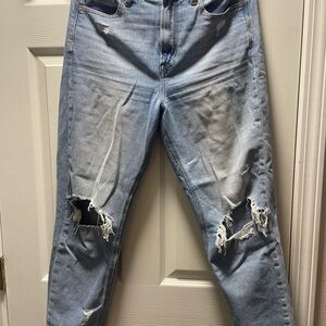 Stylish Light Blue Distressed Men's Jeans